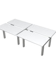 Height Adjustable 4-Pod Benching Workstation - Kansas City Office Furniture