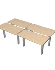 Height Adjustable 4-Pod Benching Workstation - Kansas City Office Furniture