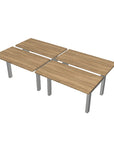 Height Adjustable 4-Pod Benching Workstation - Kansas City Office Furniture