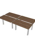 Height Adjustable 4-Pod Benching Workstation - Kansas City Office Furniture