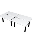 Height Adjustable 4-Pod Benching Workstation - Kansas City Office Furniture