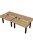 Height Adjustable 4-Pod Benching Workstation - Kansas City Office Furniture