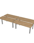 Height Adjustable 4-Pod Benching Workstation - Kansas City Office Furniture