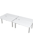 Height Adjustable 4-Pod Benching Workstation - Kansas City Office Furniture