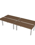 Height Adjustable 4-Pod Benching Workstation - Kansas City Office Furniture