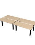 Height Adjustable 4-Pod Benching Workstation - Kansas City Office Furniture