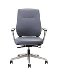Auburn Conference Chair with Black fabric seat & back, polished aluminum frame. Ergonomic Desk chair Kansas City, Missouri.