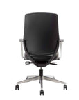 Auburn Conference Chair with Black fabric seat & back, polished aluminum frame. Ergonomic Desk chair Kansas City, Missouri.