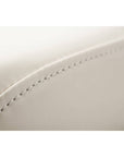 Stitching detail of the Auburn Conference Chair with Ivory fabric seat and back. Ergonomic Desk chair. Kansas City, Missouri.