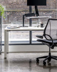 HumanScale Liberty desk Chair with Black fabric seat, fabric back, and frame. Ergonomic Desk chair Kansas City, Missouri.