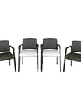Praxton Side Chair Black fabric seat, mesh back, and frame. Ergonomic Desk chair Kansas City, Missouri.