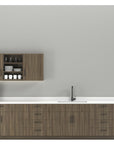 AIS CaseWorks modular cabinetry in cafe, close-up