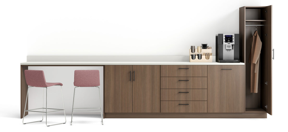 AIS CaseWorks modular cabinetry in work lounge