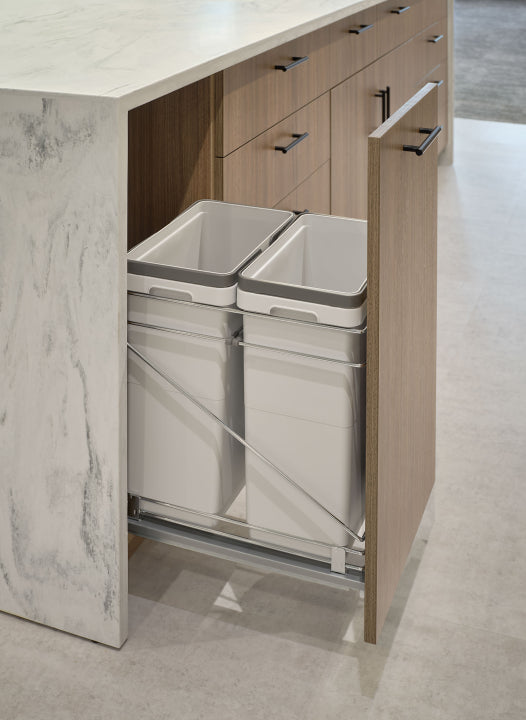 AIS CaseWorks cabinet with trash pullout drawer