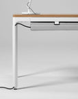 Humanscale eFloat Quattro Cable Manager | Under-Desk Leather Cable Basket. Kansas City Office Design.