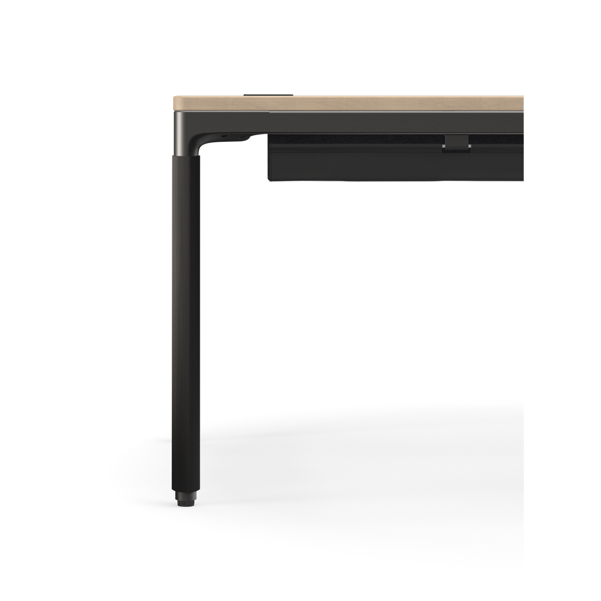 Humanscale eFloat Quattro Cable Manager | Under-Desk Leather Cable Basket — View 5. Kansas City Office Design.