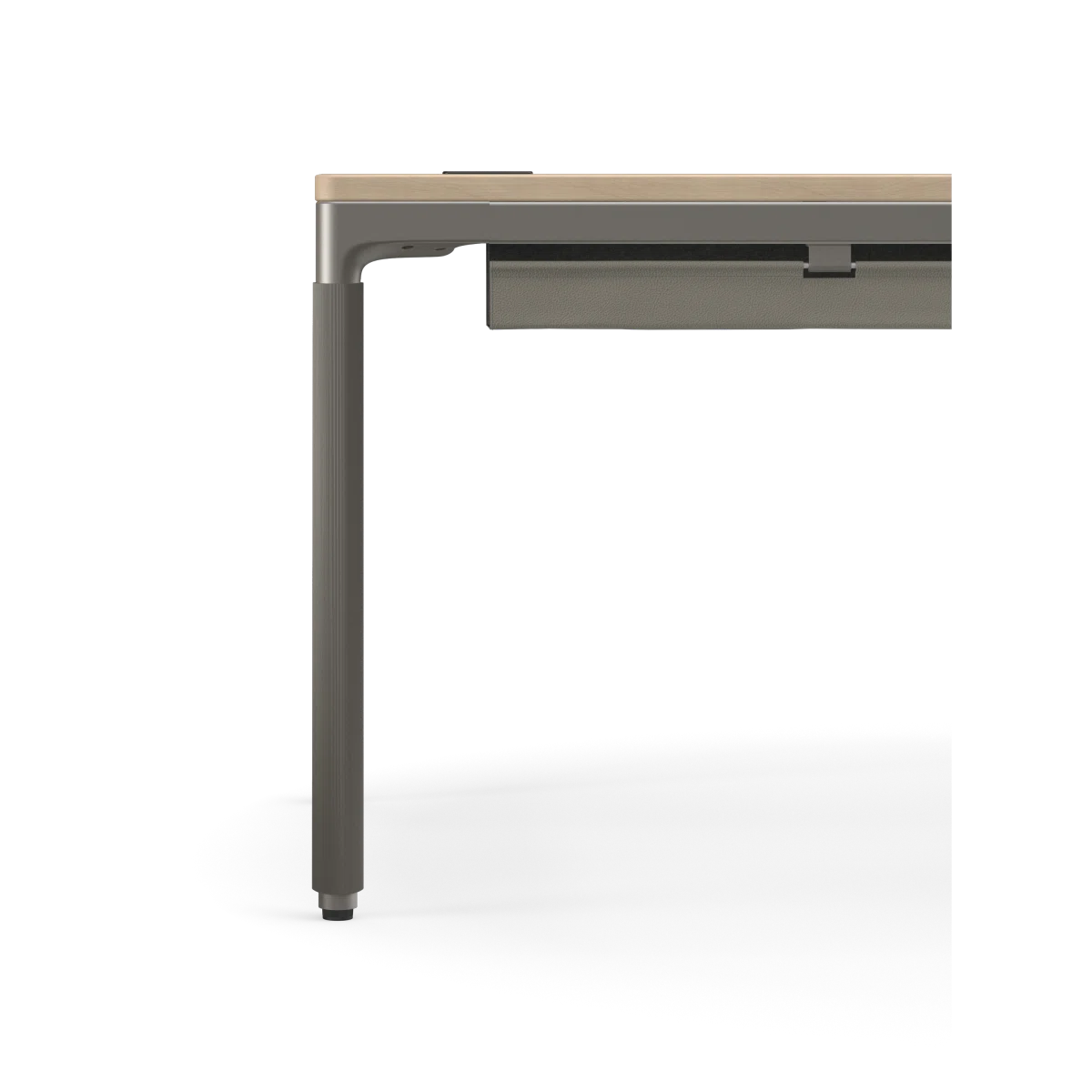 Humanscale eFloat Quattro Cable Manager | Under-Desk Leather Cable Basket — View 6. Kansas City Office Design.