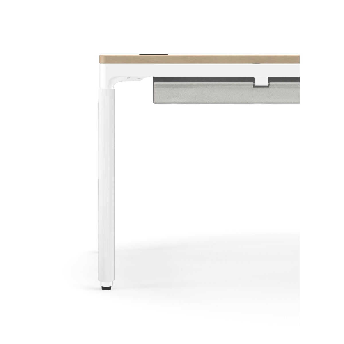 Humanscale eFloat Quattro Cable Manager | Under-Desk Leather Cable Basket — View 7. Kansas City Office Design.