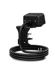 Back view of the black dual outlet SitOnIt EON power. Clamp mounted. Kansas City Office Design.