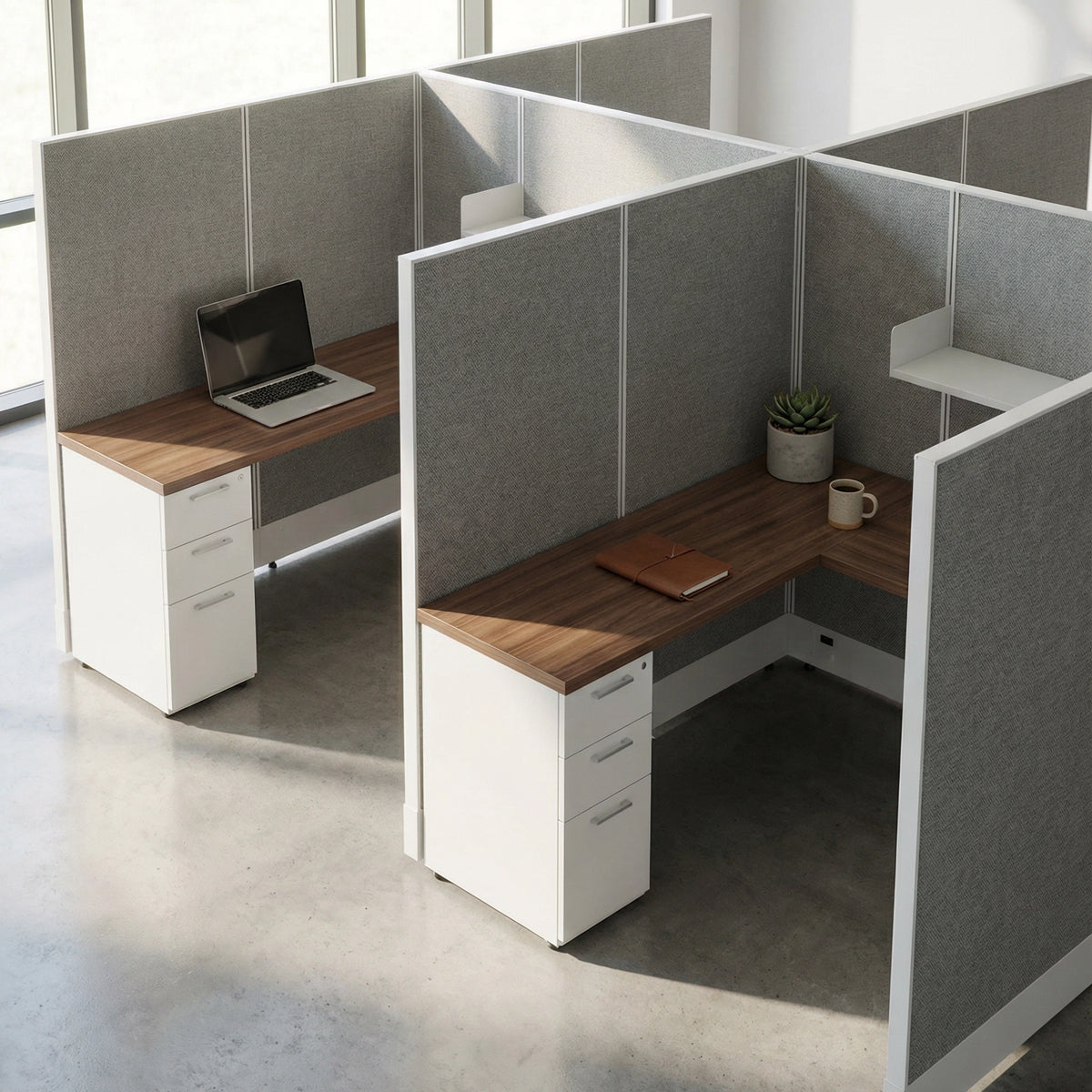 Grey Cubicles Workstations & Cubicles | Office Systems Furniture | Kansas City Office ...