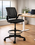 Humanscale World LM counter-height stool, three-quarter view