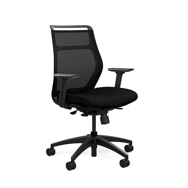 SitOnIt Hexy Task Chair | Onyx Mesh, Midback or Highback | KCOD