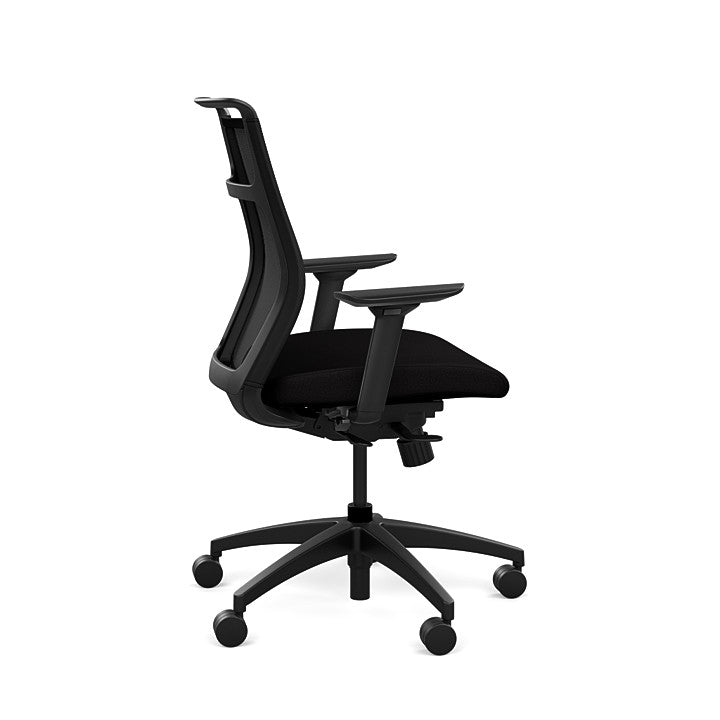 SitOnIt Hexy Task Chair | Onyx Mesh, Midback or Highback | KCOD