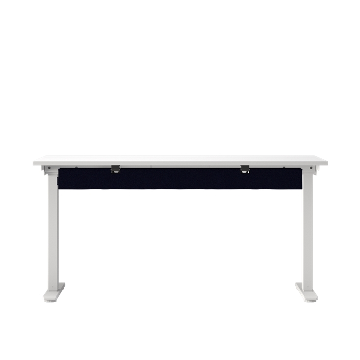 Front view of the Humanscale NeatTech Cable Management System. The Finish is: EcoKnit Midnight and size is: 48"W. Kansas City Office Furniture.