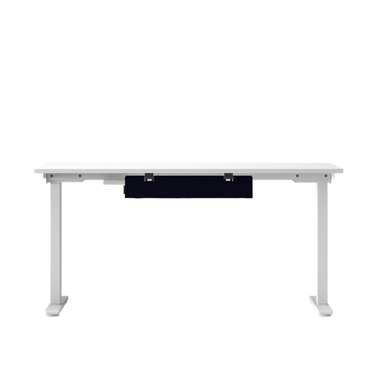 Front view of the Humanscale NeatTech Cable Management System. The Finish is: EcoKnit Midnight and size is: 24"W. Kansas City Office Furniture.