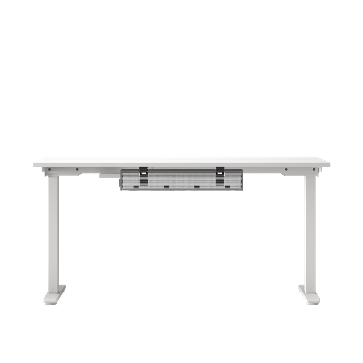 Front view of the Humanscale NeatTech Cable Management System. The Finish is: Mesh White and size is: 24"W. Kansas City Office Furniture.