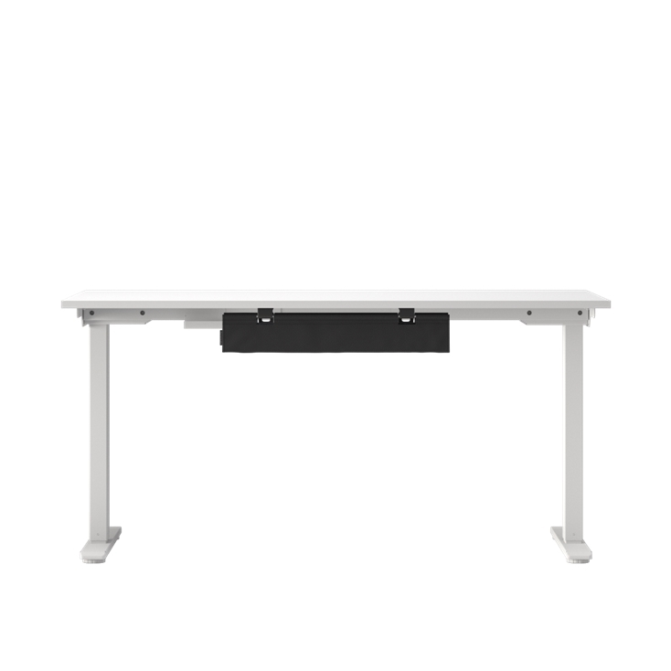 Humanscale NeatTech Cable Management System, Mini 24"W, Salzburg Leather Black, back view. Kansas City Office Design.