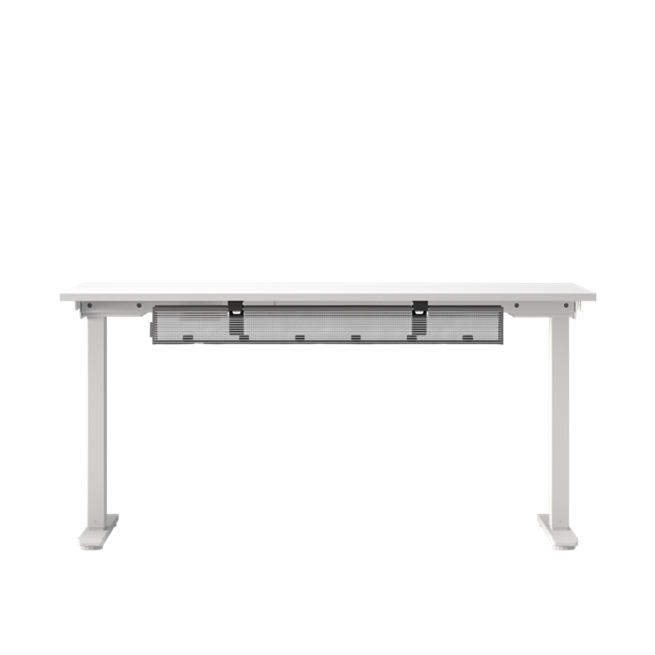 Front view of the Humanscale NeatTech Cable Management System. The Finish is: Mesh White and size is: 38"W. Kansas City Office Furniture.