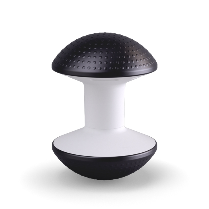 Black Humanscale Ballo Stool. Kansas City Office Design.