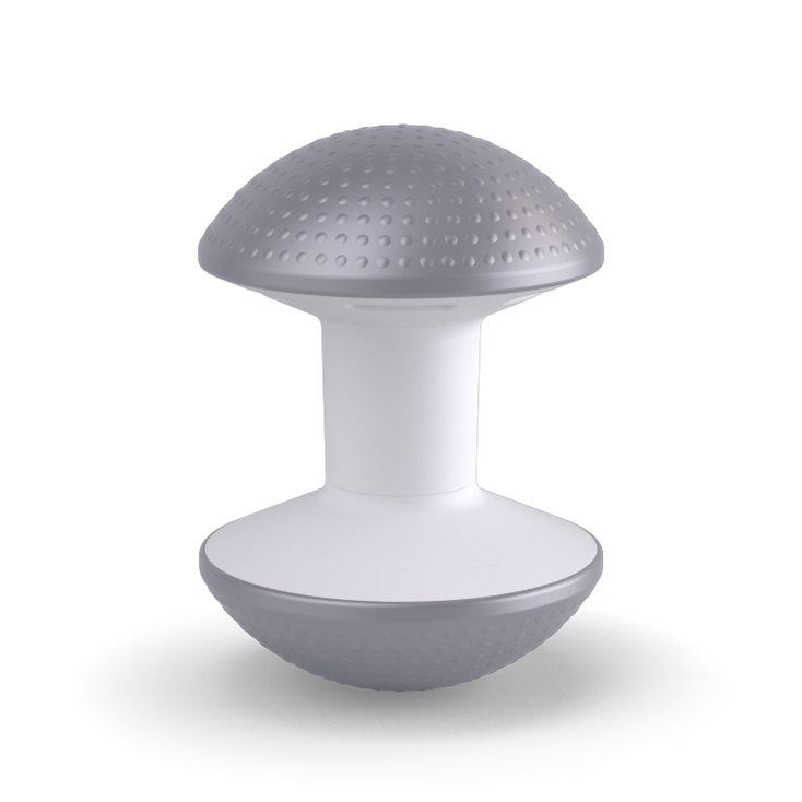 Gray Humanscale Ballo Stool. Kansas City Office Design.