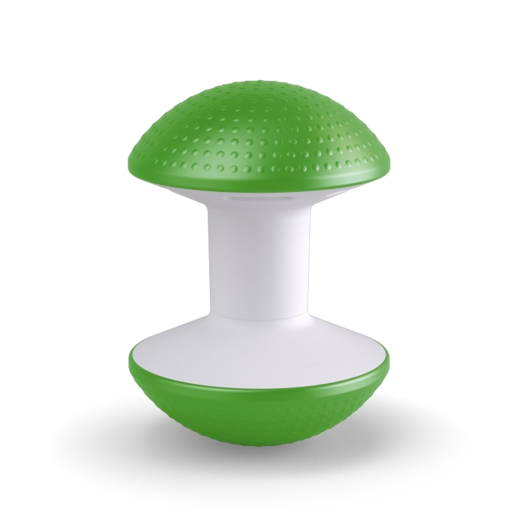 Green Humanscale Ballo Stool. Kansas City Office Design.