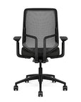 Back view of the Highback SitonIt Focus 2.0 Ergonomic Desk Chair in a black Polymer back, black frame, black vinyl fabric seat. Kansas City Office Design