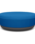 SitonIt Pasea Large Round Ottoman with Electric Blue Fabric. Kansas City Office Design.