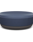 SitonIt Pasea Large Round Ottoman with Sapphire Vinyl Fabric. Kansas City Office Design.