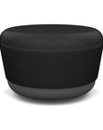 SitonIt Pasea Mini Round Ottoman with Black Vinyl Fabric. Kansas City Office Design.