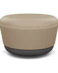 SitonIt Pasea Mini Round Ottoman with Pebble Vinyl Fabric. Kansas City Office Design.