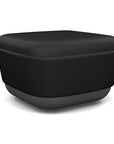 SitonIt Pasea Mini Square Ottoman with Black Vinyl Fabric. Kansas City Office Design.