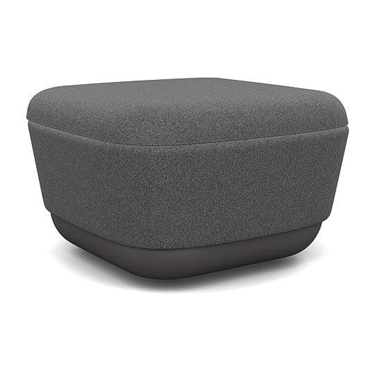 SitonIt Pasea Mini Square Ottoman with Gray Fabric. Kansas City Office Design.