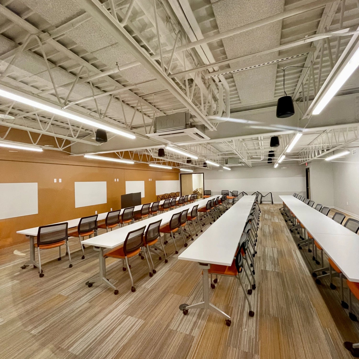 Installation of Training Room table & Chairs. Furniture from: AIS & 9to5 Seating. Kansas City Office Design.