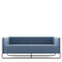 Friant Hanno Contemporary Lounge Sofa in Navy with Black Powder Coated Frame, Kansas City Office furniture