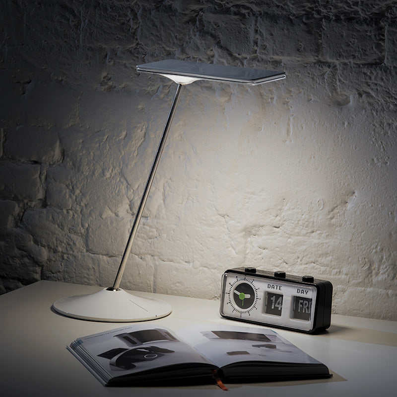 Horizon 2.0 Adjustable LED Desk Lamp in Silver | Kansas City 