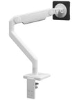 Humanscale M2.1 single monitor arm white finish. Back View. Kansas City Office Design.
