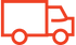 Orange outline of a truck