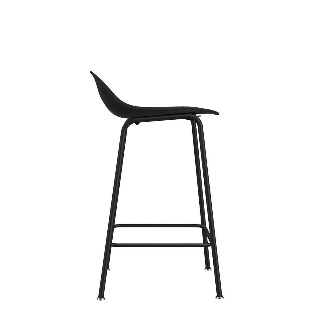 Kin Low-Back Counter Stool - Metal Legs