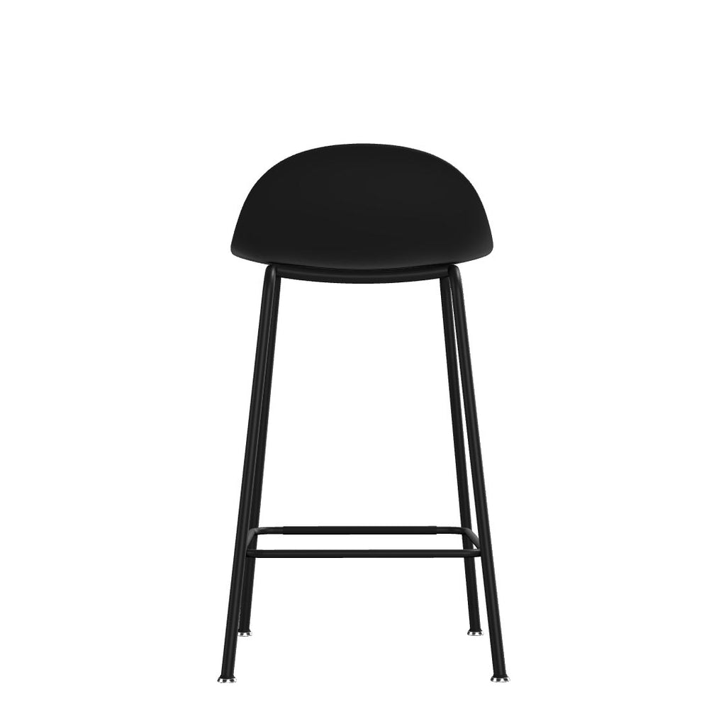 Kin Low-Back Counter Stool - Metal Legs