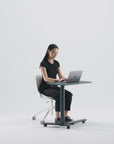 Humanscale Float Mini Sit to Stand Table Adjustments. Kansas City Office Design.